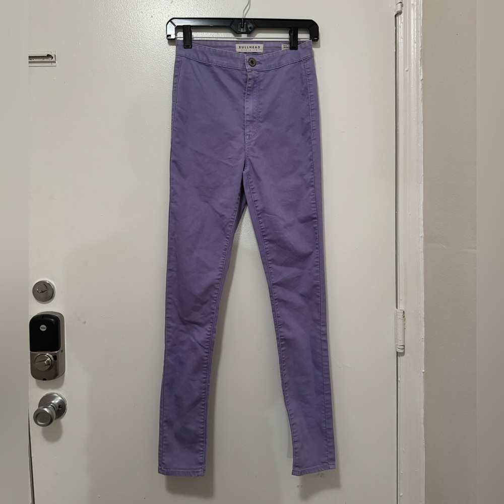Women's - Bullhead Uber High Rise Skinny Purple Chino - 3